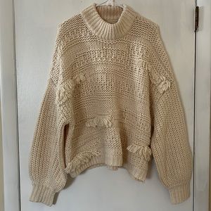 Women’s Universal Thread Cream Turtleneck Sweater size XL
